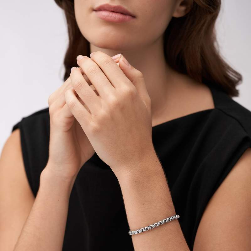 Bracelet FOSSIL acier inoxydable - vue porté 2