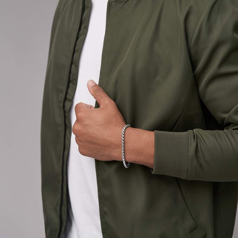 Bracelet FOSSIL acier inoxydable - vue porté 3