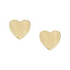 Boucles d'oreilles FOSSIL Harlow Hearts acier inoxydable doré - vue V2