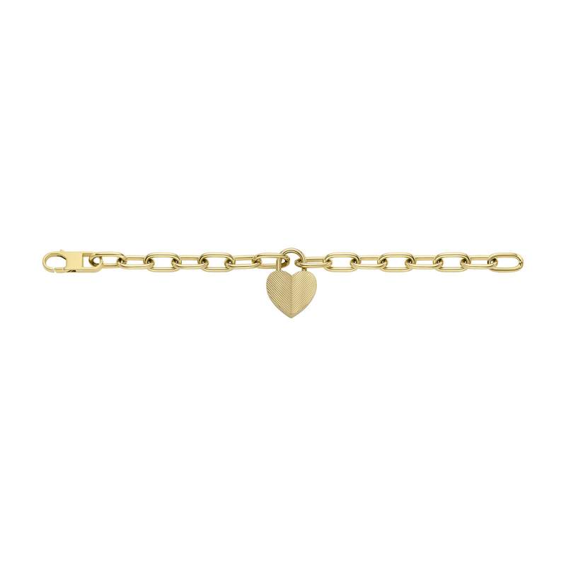Bracelet FOSSIL Harlow Hearts acier inoxydable doré - vue 2