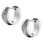 Boucles d'oreilles FOSSIL Harlow acier inoxydable. - vue 3