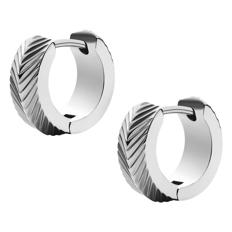 Boucles d'oreilles FOSSIL Harlow acier inoxydable. - vue 3