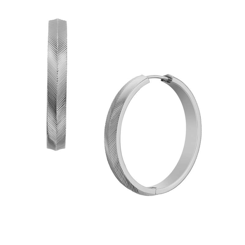 Boucles d'oreilles FOSSIL Harlow acier inoxydable. - vue 1
