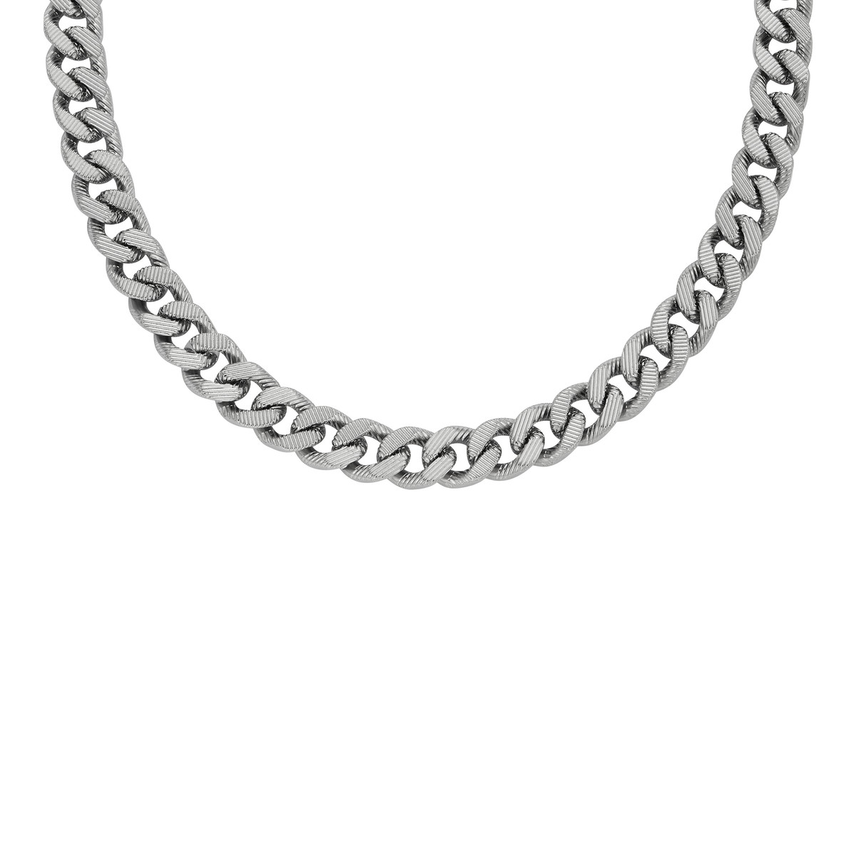 Collier FOSSIL Harlow Linear Texture acier inoxydable