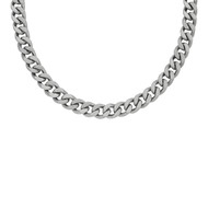 Collier FOSSIL Harlow Linear Texture acier inoxydable