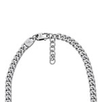 Collier FOSSIL Harlow Linear Texture acier inoxydable - vue 2