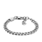 Bracelet FOSSIL Harlow Linear Texture acier inoxydable - vue 1