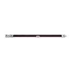 Bracelet FOSSIL acier cuir marron - vue 2