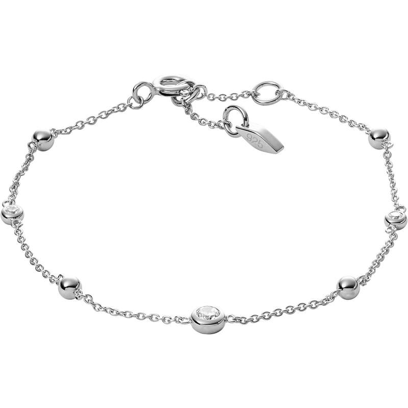 Bracelet FOSSIL argent 925 zirconias 19 cm - vue D1