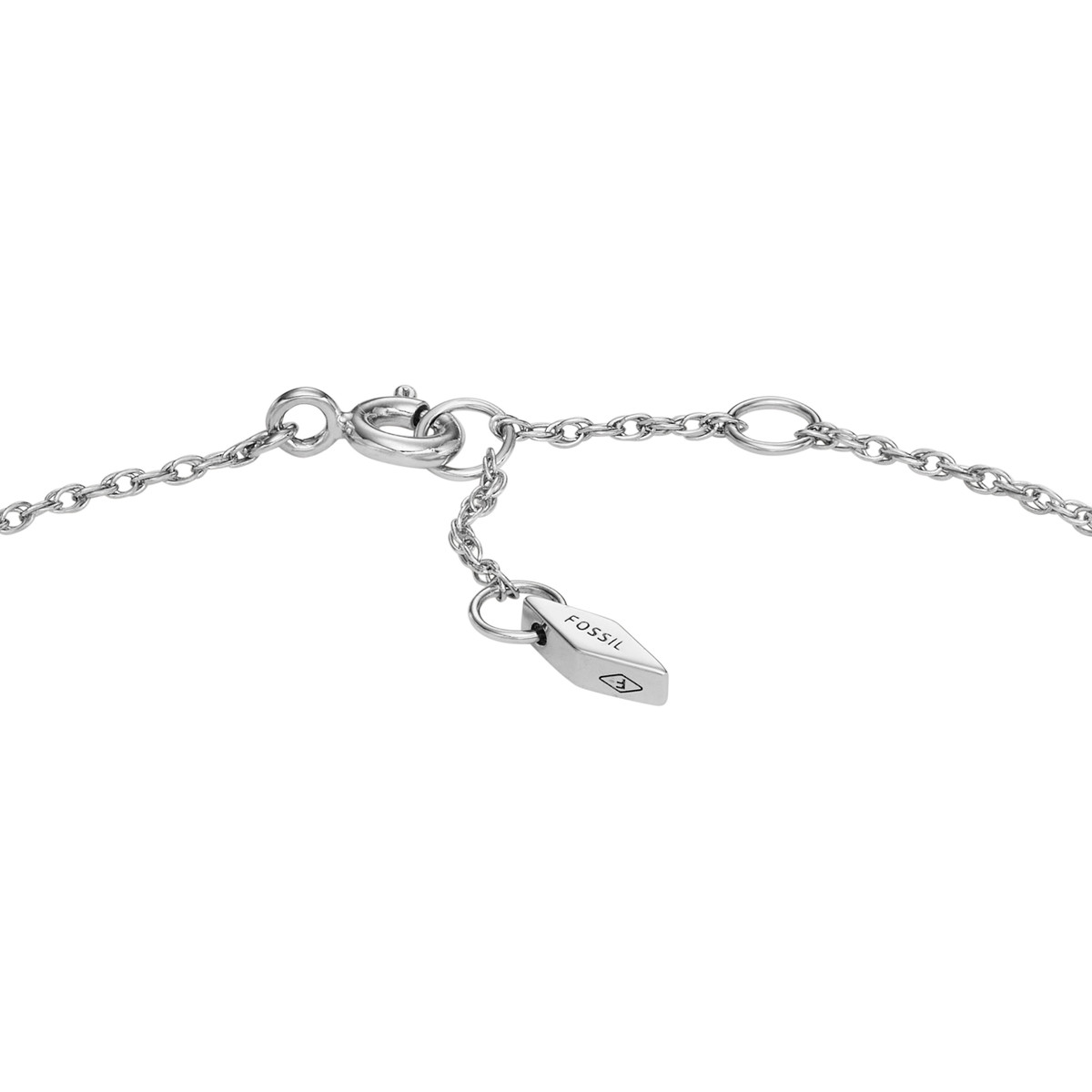 Bracelet FOSSIL argent 925 cadenas et zirconias 19 cm - vue 3