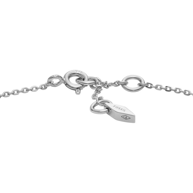 Bracelet FOSSIL argent 925 infini et zirconias 19 cm - vue 3