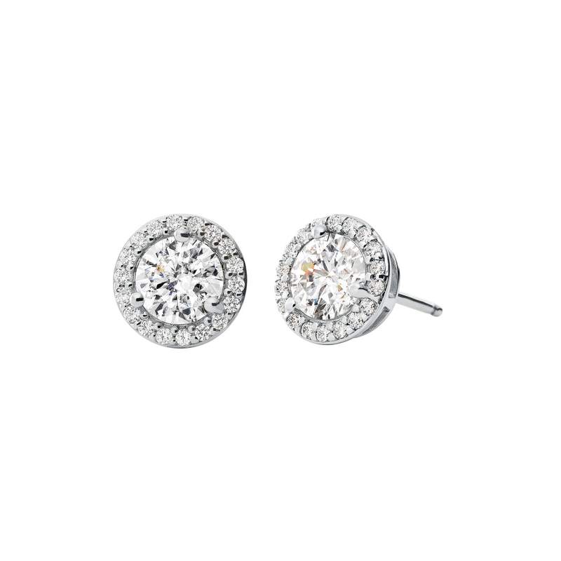 Boucles d'oreilles MICHAEL KORS argent 925 rhodié zirconias - vue 1