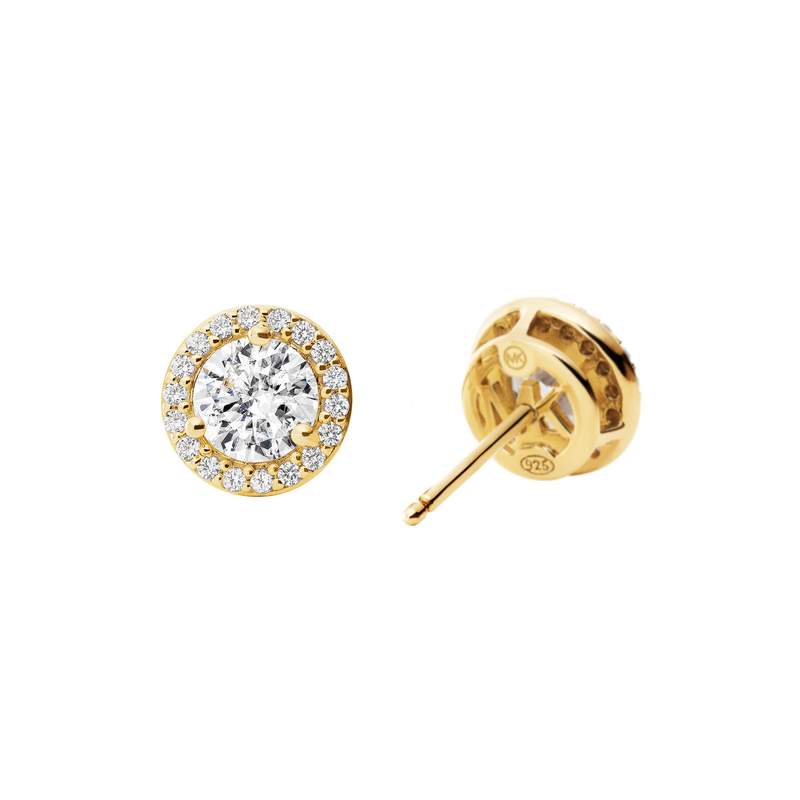 Boucles d'oreilles MICHAEL KORS argent 925 doré zirconias - vue 2