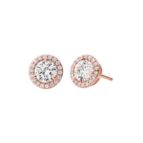 Boucles d'oreilles MICHAEL KORS argent 925 rosé zirconias