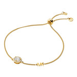 MICHAEL KORS 925 sterling silver bracelet with gold plating and cubic zirconia - view 1