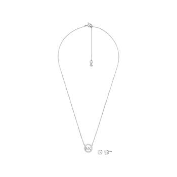 MICHAEL KORS-sieradenset van 925 zilver met rhodiumlaag en zirkonia's