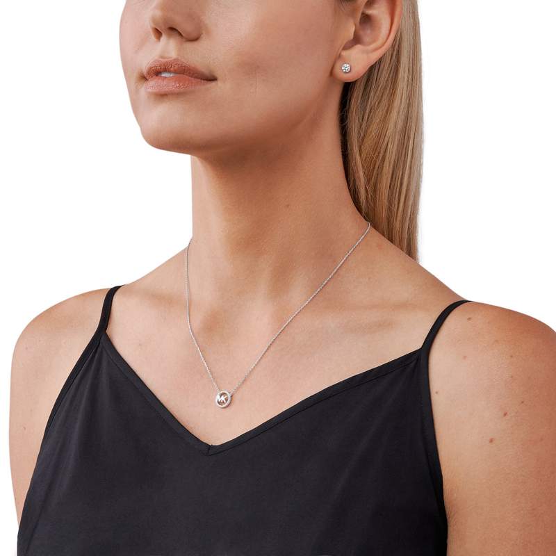 Parure MICHAEL KORS argent 925 rhodié zirconias - vue porté 1