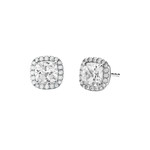 MICHAEL KORS 925 sterling silver rhodium-plated earrings with cubic zirconia - view 1
