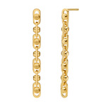 Boucles d'oreilles MICHAEL KORS argent 925 doré pendantes - vue 1