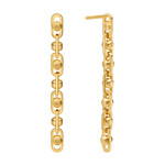 Boucles d'oreilles MICHAEL KORS argent 925 doré pendantes - vue 2