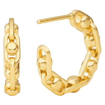 Boucles d'oreilles demi créoles MICHAEL KORS argent 925 doré