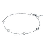 Bracelet MICHAEL KORS argent 925 rhodié zirconias 18 cm - vue 1