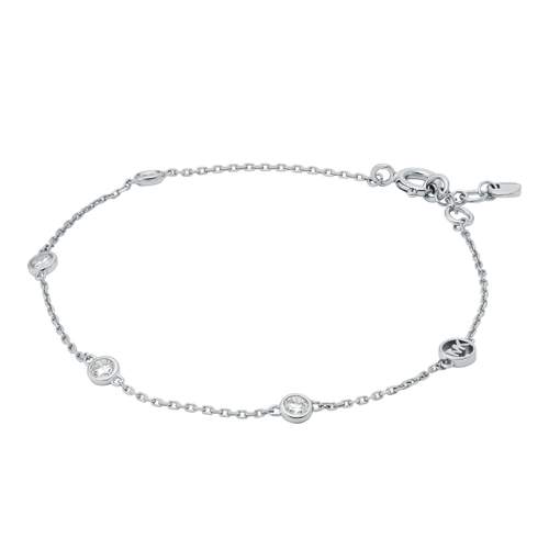 MICHAEL KORS silver bracelet 925 rhodium plated zirconias 18 cm