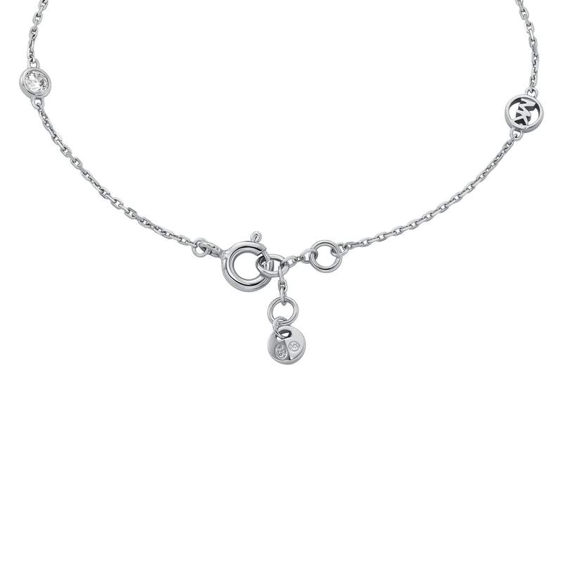 Bracelet MICHAEL KORS argent 925 rhodié zirconias 18 cm - vue 2