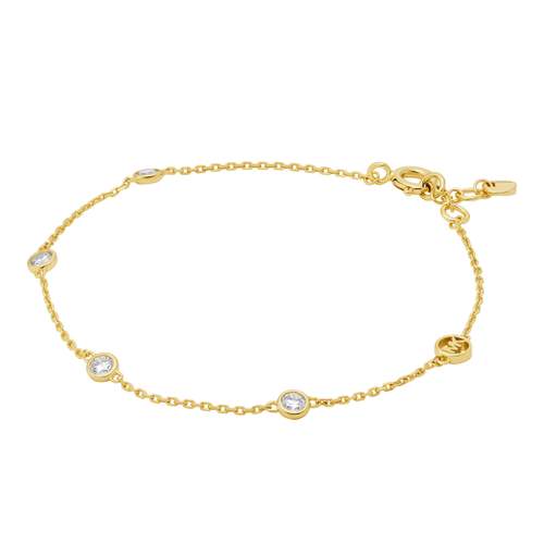 Bracelet MICHAEL KORS argent 925 doré zirconias 18 cm
