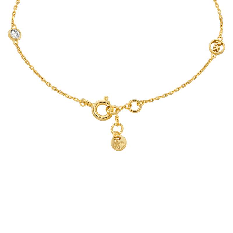 Bracelet MICHAEL KORS argent 925 doré zirconias 18 cm - vue 2