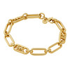 Bracelet MICHAEL KORS laiton doré maille fantaisie 18 cm - vue V1