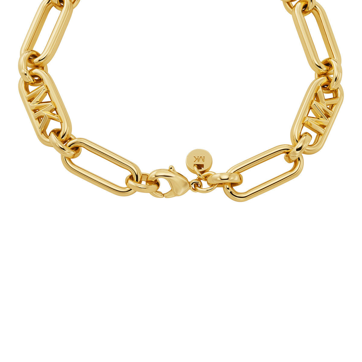 Bracelet MICHAEL KORS laiton doré maille fantaisie 18 cm - vue 2