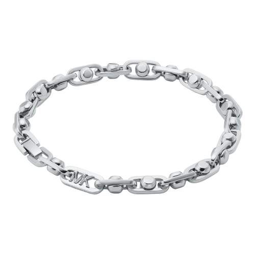 Bracelet MICHAEL KORS laiton placage platine maille fantaisie 18 cm