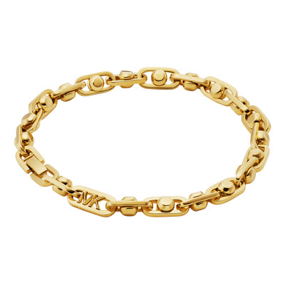 Bracelet MICHAEL KORS laiton doré maille fantaisie 18 cm - vue 1