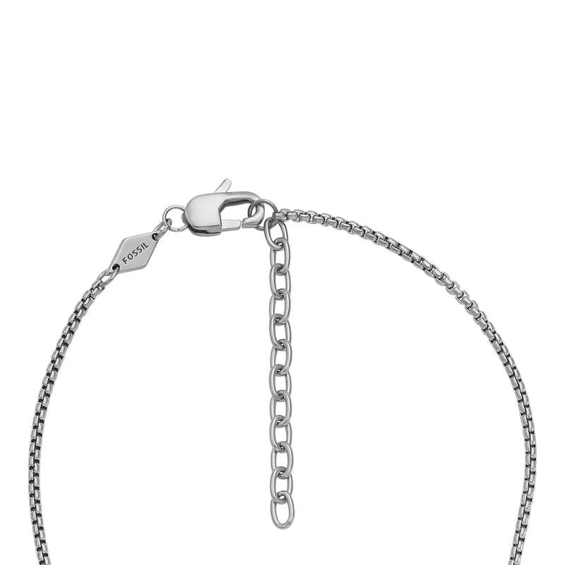Collier FOSSIL acier inoxydable croix 55 cm - vue 2
