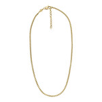 Collier FOSSIL acier inoxydable doré 51 cm - vue 1