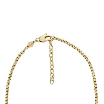 FOSSIL-ketting van verguld roestvrij staal, 51 cm