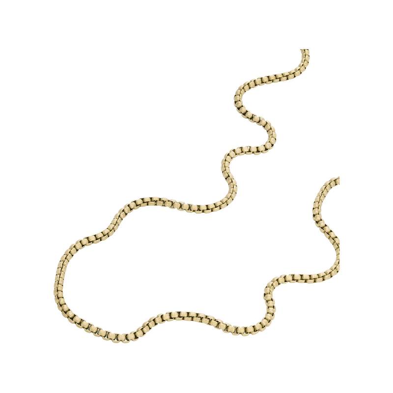 Collier FOSSIL acier inoxydable doré 51 cm - vue D1