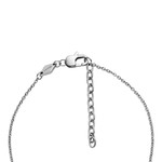 Collier FOSSIL acier inoxydable motif rectangulaire 60 cm - vue 2