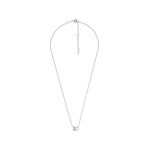 Collier FOSSIL argent 925 cadenas zirconias 45 cm - vue 3