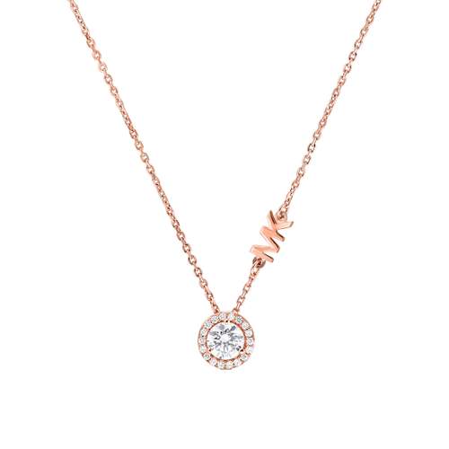 Collier MICHAEL KORS argent rosé zirconias 45 cm