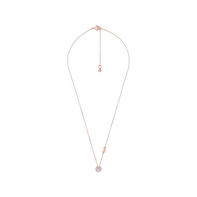 Necklace MICHAEL KORS silver rosé zirconias 45 cm - view 3