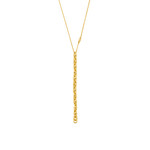 Collier MICHAEL KORS argent 925 doré pendentif maille 45 cm - vue 1