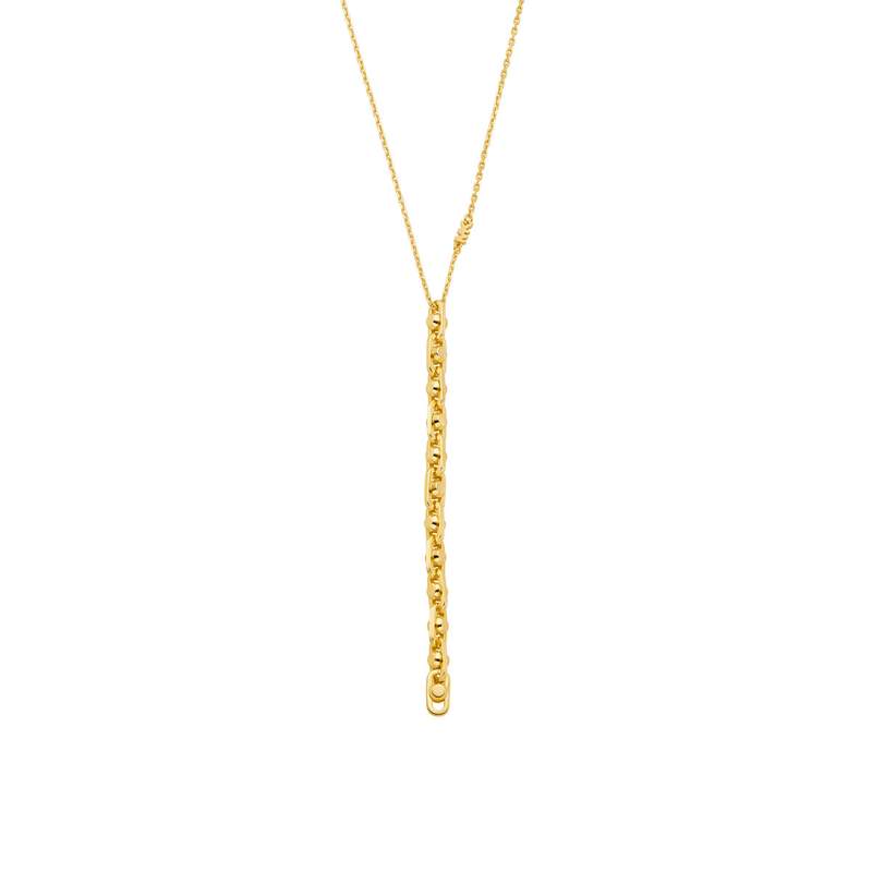 Collier MICHAEL KORS argent 925 doré pendentif maille 45 cm - vue 1