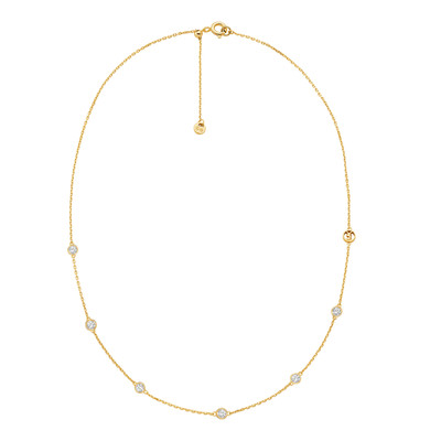 Collier MICHAEL KORS argent 925 doré zirconias 43 cm