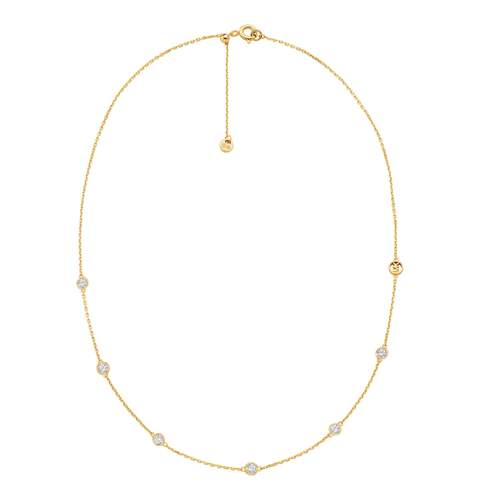 Collier MICHAEL KORS argent 925 doré zirconias 43 cm