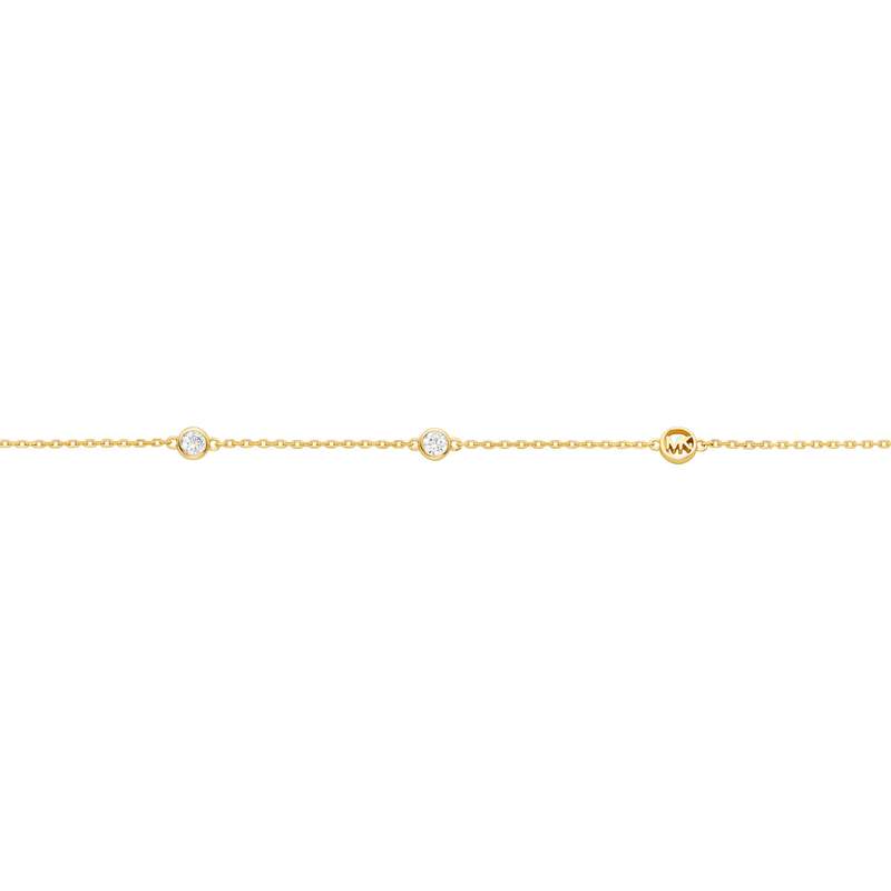 Collier MICHAEL KORS argent 925 doré zirconias 43 cm - vue 3