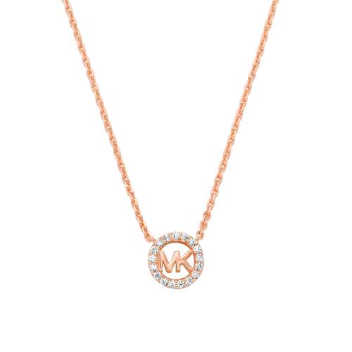 Collier MICHAEL KORS argent 925 rosé zirconias 43 cm