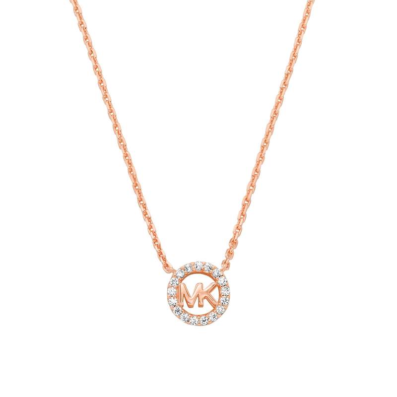 Collier MICHAEL KORS argent 925 rosé zirconias 43 cm - vue 1