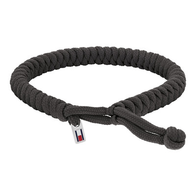 Bracelet nylon noir - vue 1